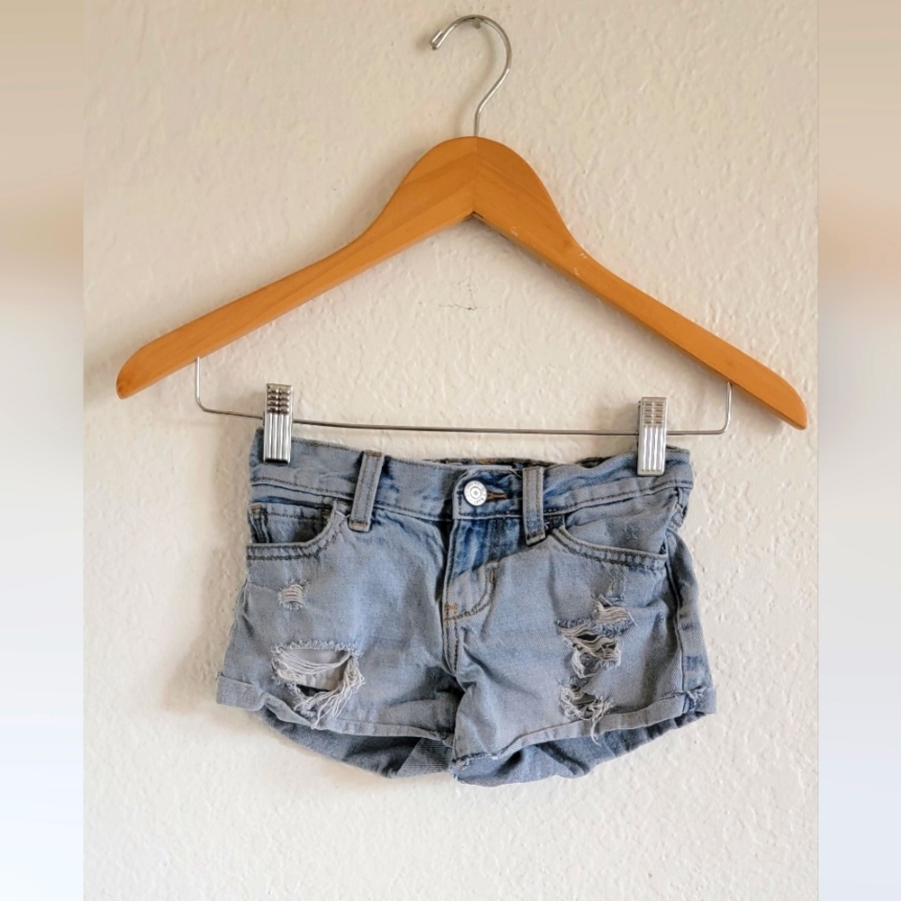 Distressed Jean Shorts